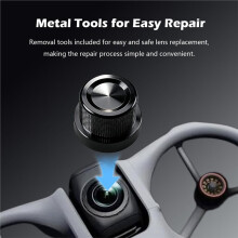 2PCS Lens Replacement Kit for Avata 360 Drone Portbale Optical Glass with Aluminum Alloy Ring Removal Tools