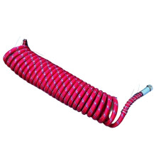 7.5M Double Layer Explosion-Proof Spiral Air Brake Hose for Semi-Trailer Lorry Truck Red