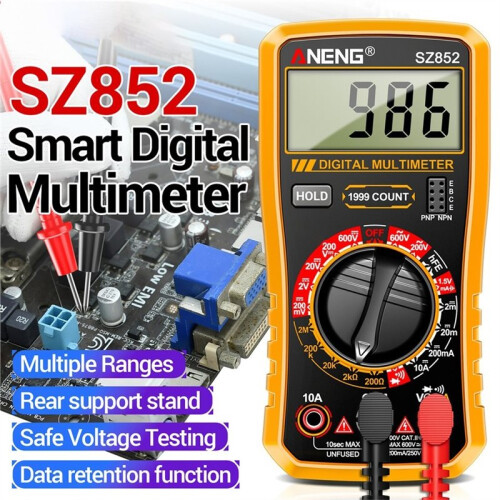 ANENG SZ852 Multimeter  Digital Tester Voltage Ammeter Buzzer Multifunctional DIY Electronics Detection Tool B 1