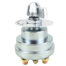 Interruptor de Desconexión de Batería de 4 Polos de Alta Resistencia con Indicador, Corte de Energía de 12V/24V para RV, Marina y Camiones