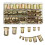 175PCS Carbon Steel Rivet Nut Assortment Kit, Flat  Knurled Inserts in M3-M10 Sizes with Storage Box 1