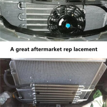 8-Row Oil-Cooler Kit, Universal Transmission & Engine Oil Cooling System with Complete Installation Accessories
