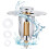US Standard Universal - Sink Stopper, Anti-Clog Drain Filter for Bathroom Basins 4