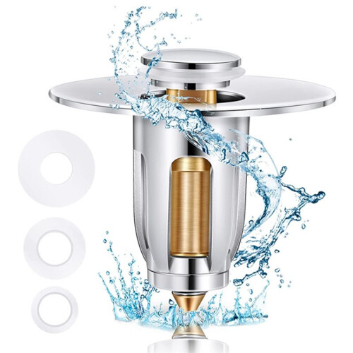 US Standard Universal - Sink Stopper, Anti-Clog Drain Filter for Bathroom Basins