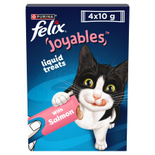 FELIX Joyables Salmon Liquid Cat Treat 4x10g (Pack of 11)