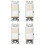 4pcs US Standard 15A Single-Pole Rocker Light , 125/277V White Wall  (/Off) with Wall Plate 1