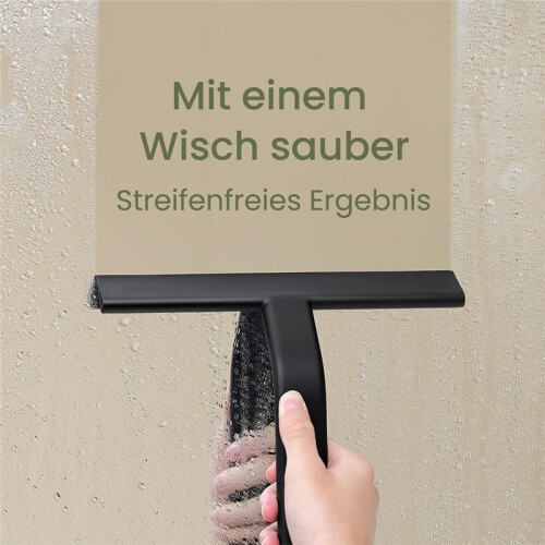 Raspador de Chuveiro para Portas de Vidro, Silicone com Gancho Embutido, Sem Manchas, 10 Polegadas 2