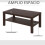 Homcom Mesa de Centro Marrón 90 x 45 x 40,5cm 4