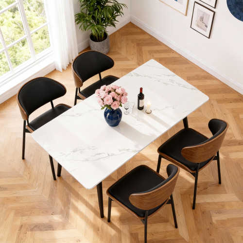 (160CM, White) 160cm Modern Sintered Stone Dining 1