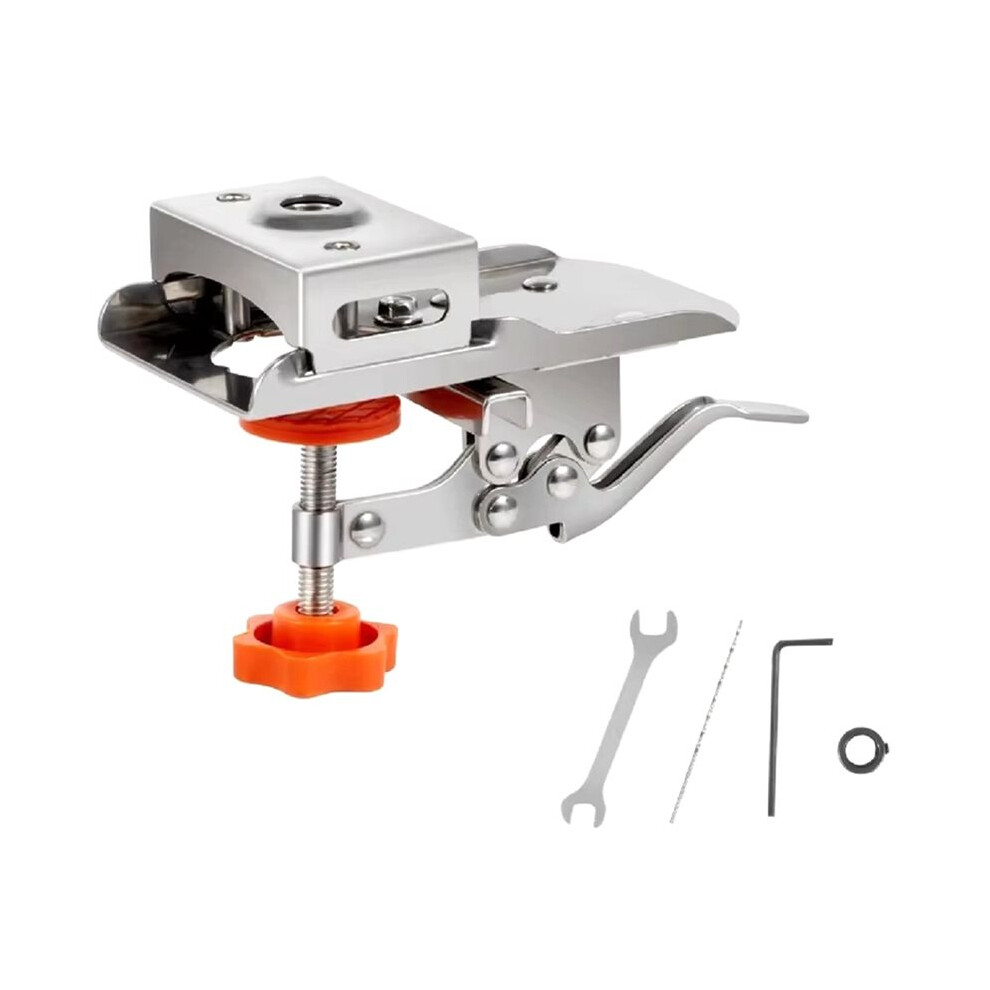 35Mm Concealed Hinge Drilling Jig Woodworking Hole Drilling Guide Locator Stainless Steel Plastic Hole Opener Template 6033698415041