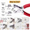 200 Set 9,5 mm Metalltryckknappar Kit med Tryckknappstång för DIY 10