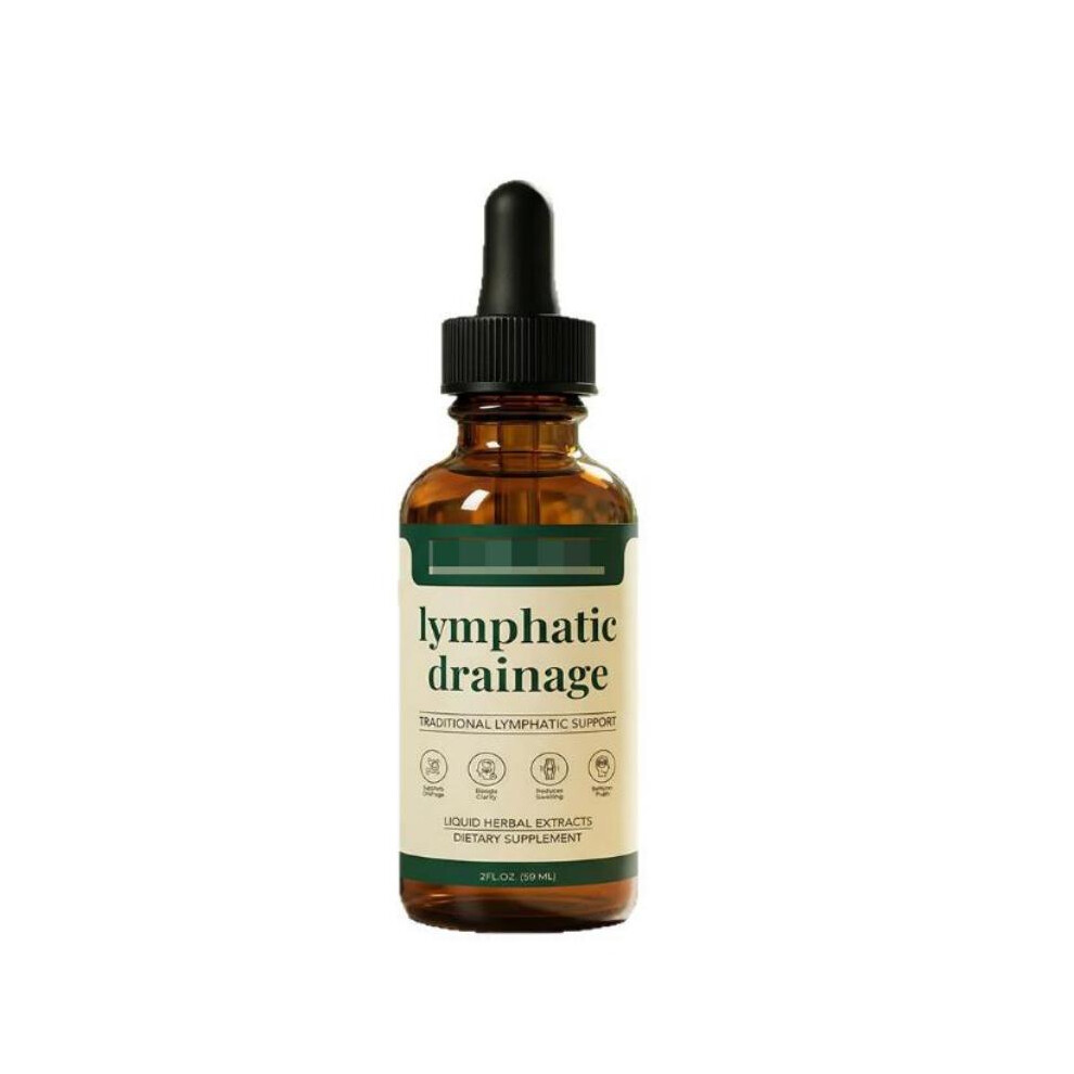 (1Pc) Lymphatic Drainage Herbal Liquid Drops 59ml, Support Circulation&Digestive Balance Boost Energy Immune Support Supplement