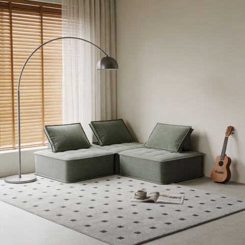 Green Modular Floor Sofa Chair 95cm 1