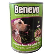 Benevo Vegan Duo Food Wet (12 x 354g) - Dog and Cat - Hypoallergenic, Wheat Free & Non GM, For Large & Small Breeds, With Essential Fatty Acids