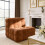Orange Modular Armless Sofa Chair 92cm 3