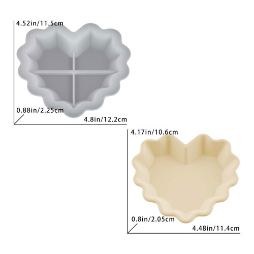 Herzform aus lebensmittelechtem Silikon, ideal für die 2