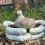 Statue décorative en résine en forme de main, plateau-L 6