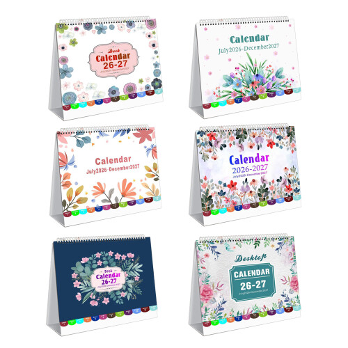 Flip-Stehtischkalender, 2026 Mini-Monats-Desktop-Kalender,-1 1