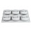 Realistic Nut Shaped Silicone Molds For-6 almonds in a row 8
