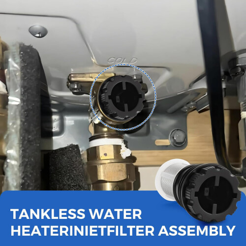 2Pcs Replacement Filter Set Tankless Water Heaters Filter 1