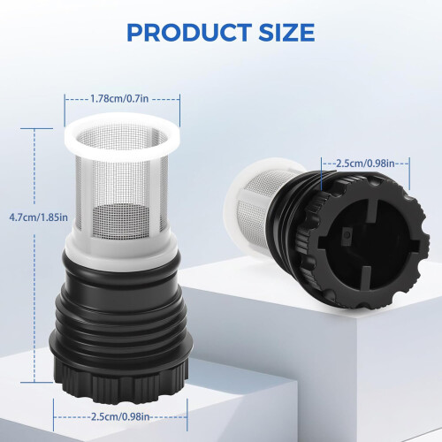 2Pcs Replacement Filter Set Tankless Water Heaters Filter 2
