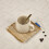 Decorative Cotton Coaster Pad Feature Delicate Fringes-Blue 10 5