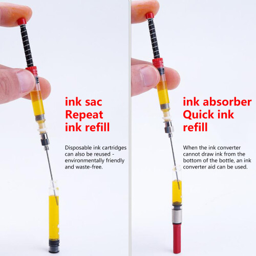 Clear Electroplated Ink Converter For Smooth Writing And Easy 1