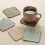 Decorative Cotton Coaster Pad Feature Delicate Fringes-Blue 10 8