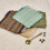 Decorative Cotton Coaster Pad Feature Delicate Fringes-Blue 10 9