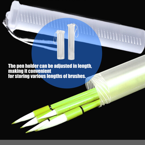 Clear Expandable Drawing Tool Organizer Perfect For-Thick tube 2