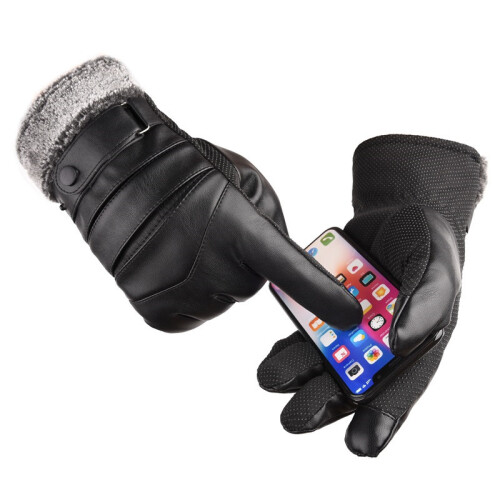 Warme Winterhandschuhe für Touchscreens (1 Paar) Black
