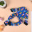 Rainbows Printed Polyester Dog Leg Cover Four Legged-S Blue 8