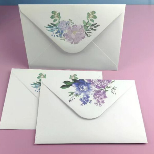 100pcs Delicate Flower Pattern Envelopes High-50 piece set 1