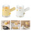 Kitchen Salt Shaker With Button Control And Wide Mouths-White 3