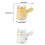 Kitchen Salt Shaker With Button Control And Wide Mouths-White 4