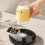 Kitchen Salt Shaker With Button Control And Wide Mouths-White 5