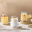 Kitchen Salt Shaker With Button Control And Wide Mouths-White 10