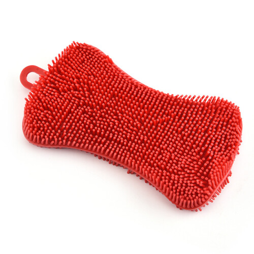 Spülbürste aus Silikon Red