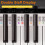 Aftageligt lysende klaver keyboard Note Label 88 Key White 4