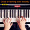 Aftageligt lysende klaver keyboard Note Label 88 Key White 5