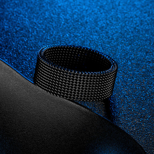 Flexibler Mesh-Ring aus Edelstahl Black 1