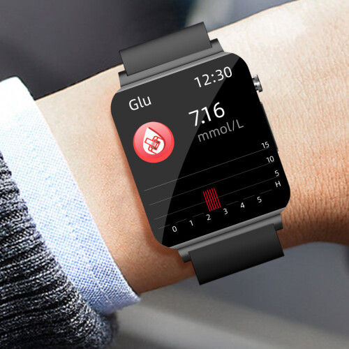Smartwatch mit EKG, Puls, Blutsauerstoff, Schlafmonitor Black 1