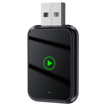 Smart Carplay & Android Auto Wireless Adapter Box - 2-in-1 USB Dongle Black