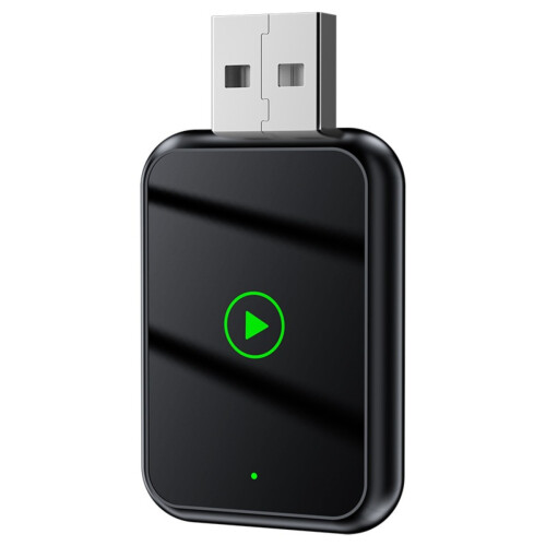 Smart Carplay & Android Auto Wireless Adapter Box - 2-in-1 USB Dongle Black
