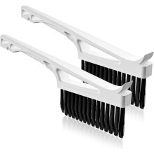 Brosse de Nettoyage de Joint 2pièce, Brosse de Nettoyage de Joint en V, Brosses Rigides pour Nettoyer la Douche, le Carrelage de Salle de Bain