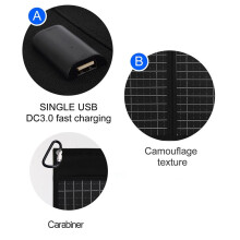 5V 20W Draagbare Zonnepanelen voor Generatoren Vouwbare Zonnecellen Opladers Stroomuitval Nood voor Kamperen Mobiele Telefoon Tablet