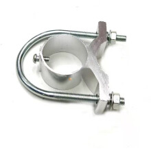 Fiberglass Antenna Clamp U-Shaped Pipe Clamp Bracket Fixing Accessory with Screws Included, Inner Diameter 30mm