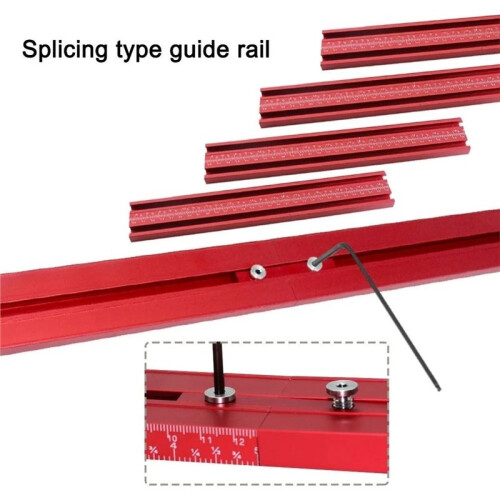 2-in-1 Parallel Guide Rail System Track Saw Angle Clamp,Aluminum Guide for  Rail,Circular Saw Cutting Positio 2