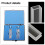 Quartz Glass UV Spectrophotometer Cuvette, 30mm Optical Path, 10.5ml,2 Pcs/Box 40mm 4