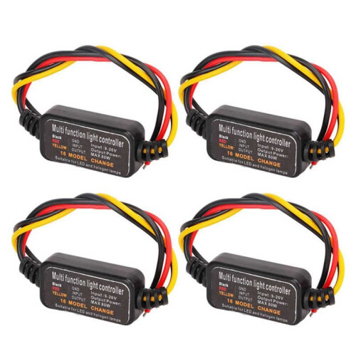 32Pcs 16 Modes Adjustable LED Brake Light Flasher Strobe Controller Universal for Car Motorcycle 1